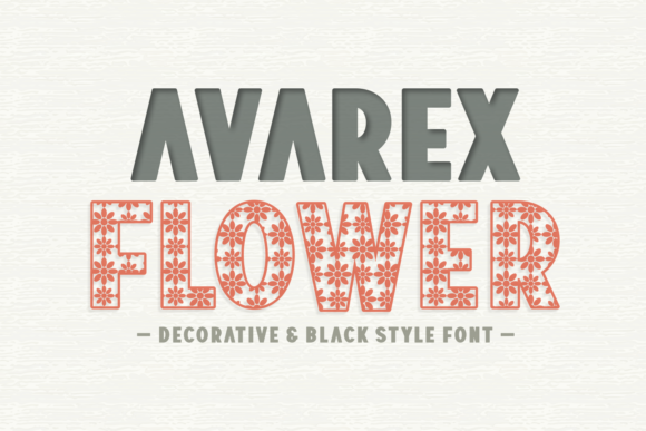 Avarex Flower: A Playful Decorative Font