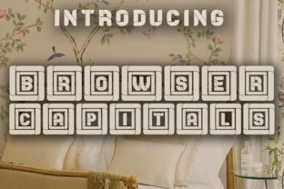 Browser Capitals Font for Creative Design