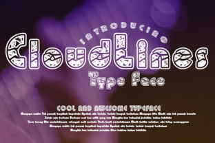 CloudLines: A Creative Typeface