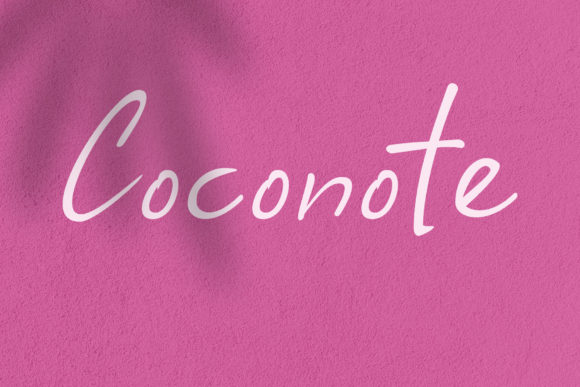 Coconote: A Delicate Font for Business Branding