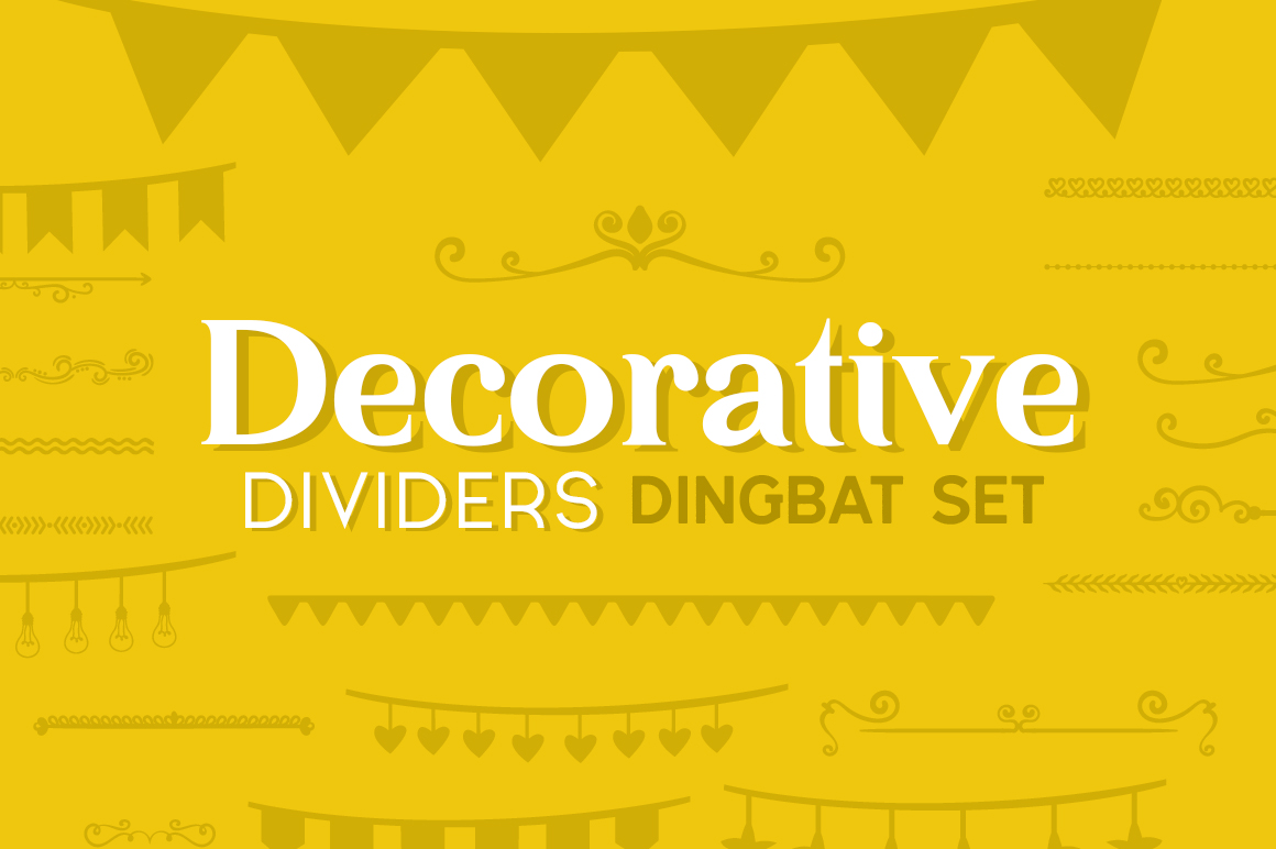 Decorative Dividers Dingbat Set: A Font for Impact