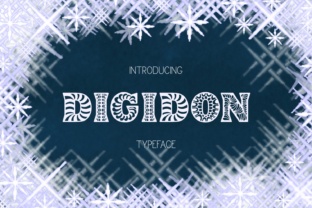Digidon: A Decorative Typeface for Editorial Elegance