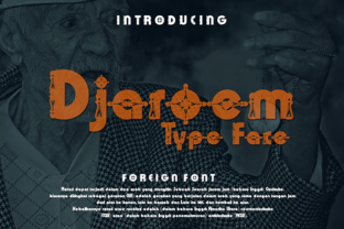 Djaroem: A Bold Statement in Decorative Typography
