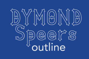 Dymond Speers Outline Font