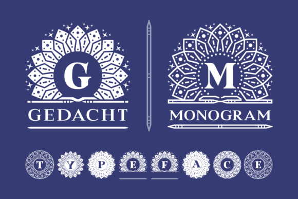 Gedacht Monogram: A Decorative Font for Web Design