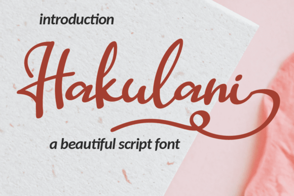 Hakulani: A Timeless Handwritten Font