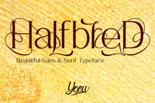 HalfbreD: A Decorative Font for Web Design
