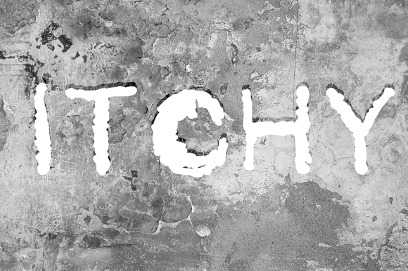 Itchy: A Decorative Font for Web Design