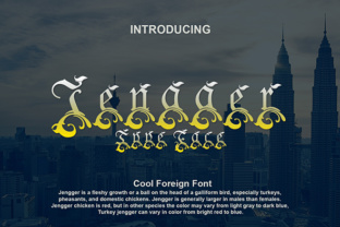 Jengger: A Bold Typographic Statement
