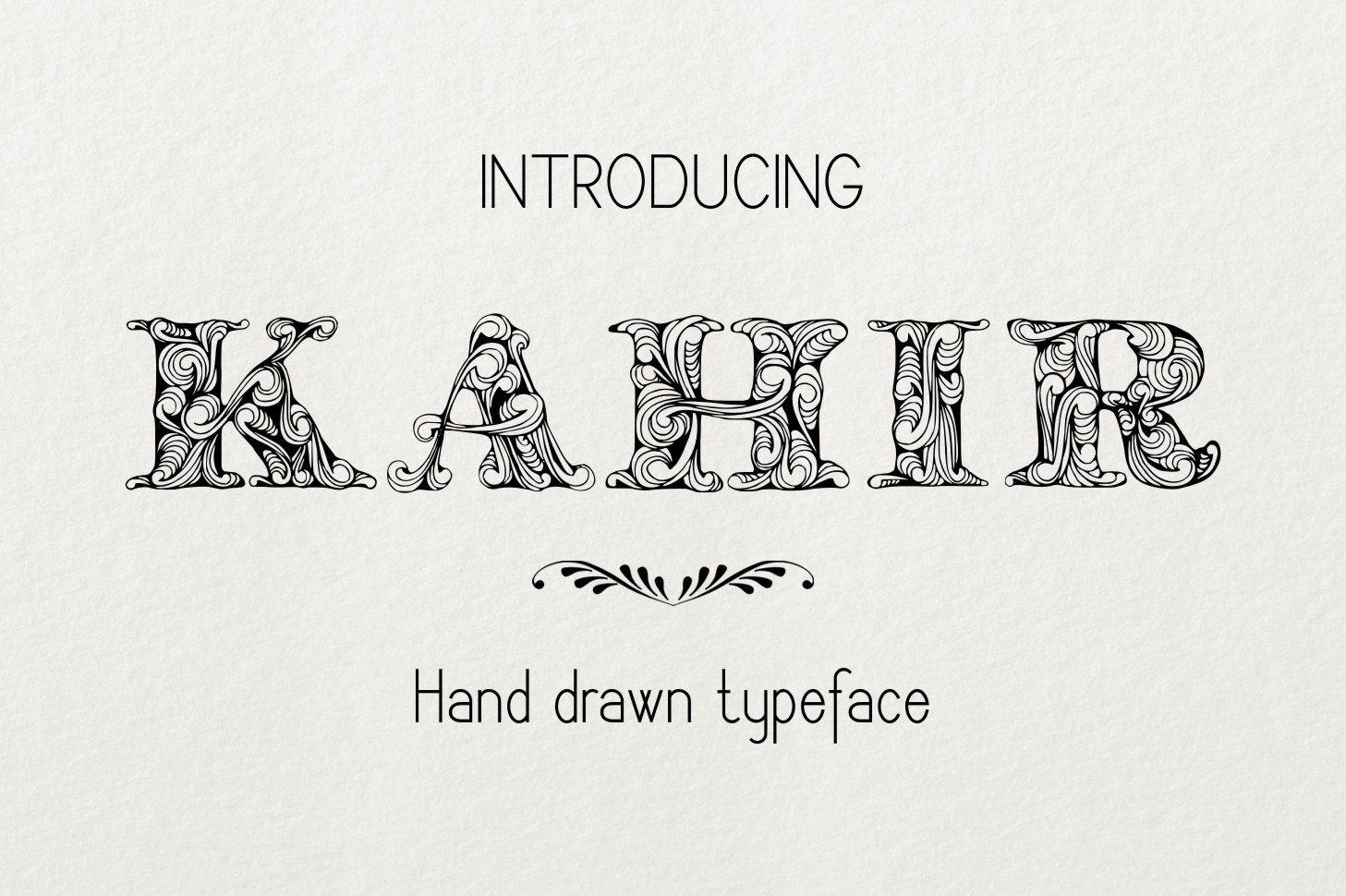 Kahir: A Decorative Font for Polished Branding