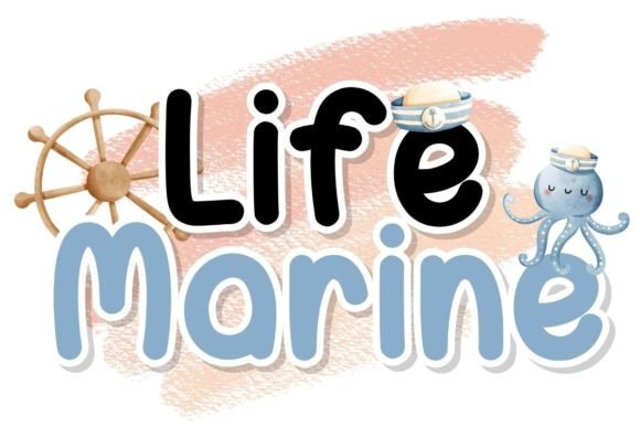 Life Marine Font for Creative Publishing