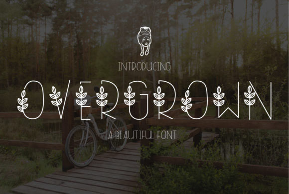 Overgrown Font: Spring Elegance for Crafters