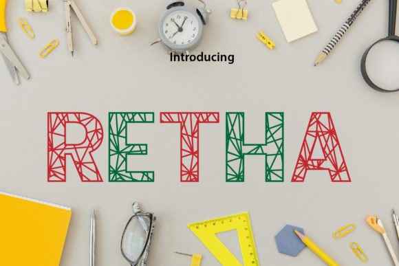 Retha Font: Playful Typography for Crafters