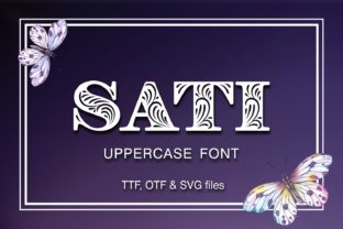 Sati: A Decorative Font for Craft Creators