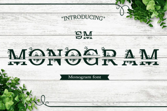 SM Monogram: A Decorative Font for Impactful Design