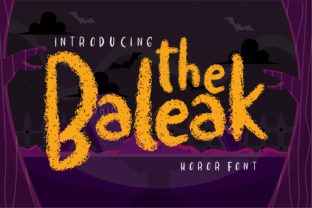 The Baleak Font: A Spooky Touch for Handmade Creations